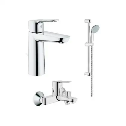Grohe Комплект смесителей BauEdge 3 в 1 для ванной (123367M)