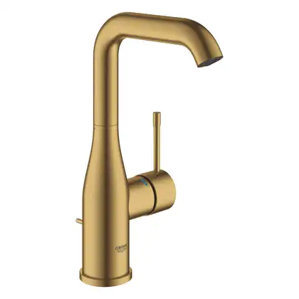 Змішувач для умивальника Grohe Essence New L-Size з донним клапаном, brushed cool sunrise (24174GN1)