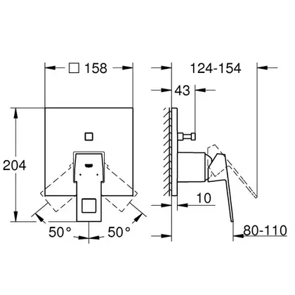 Душова система Grohtherm Cube (26405SC3), Grohe