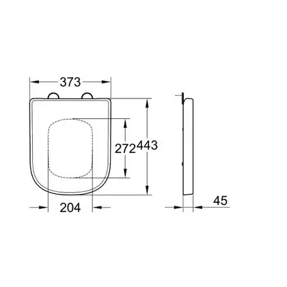 Кришка для унітазу, Grohe Euro Ceramic, Soft close (39330000)
