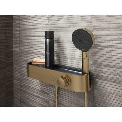 Лійка для душу Hansgrohe Pulsify Select (колір - шліфована бронза), 3 види струменя Relaxation 24110140 Лійка для душу Hansgrohe Pulsify Select (колір - шліфована бронза), 3 види струменя Relaxation 24110140