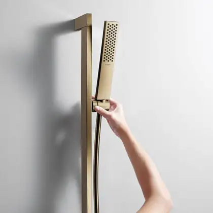 Лейка для душа Hansgrohe Pulsify E 100 1jet EcoSmart+ (цвет - шлифованная бронза) 24321140