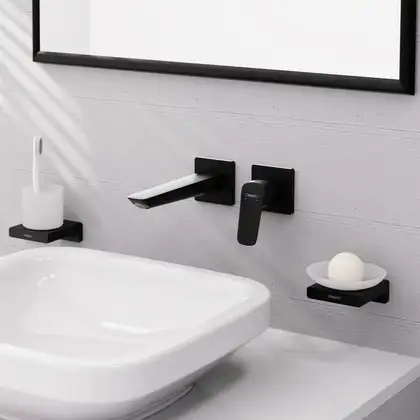 Hansgrohe Logis Fine Змішувач для раковини, чорний матовий (71256670)