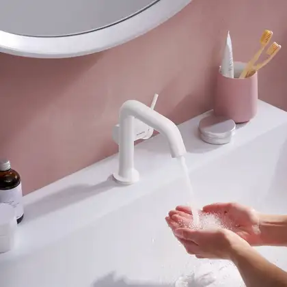 HANSGROHE Tecturis S Змішувач для раковини, білий матовий (73321700)