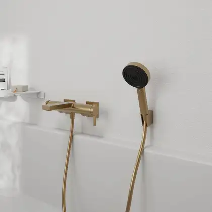 HANSGROHE Tecturis E Змішувач для ванни, шліфована бронза (73420140)