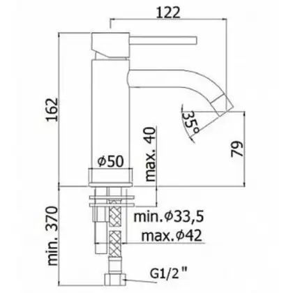 Paffoni Light Смеситель для раковины, хром (LIG071CR)