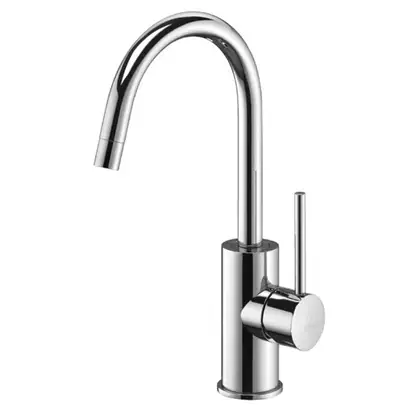 Смеситель для раковины Paffoni Light (цвет - хром), с донным клапаном (LIG078CR)