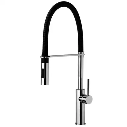 Paffoni Light Змішувач для кухні, чорний матовий/хром (LIG179CRNO) Paffoni Light Змішувач для кухні, чорний матовий/хром (LIG179CRNO)