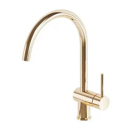 Змішувач для кухні Paffoni Light, з поворотним виливом, Honey Gold (LIG280HG)