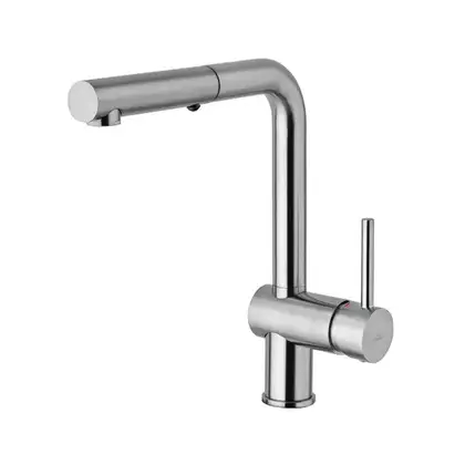Смеситель для кухни Paffoni Light (цвет - сталь) (LIG285ST-MET)