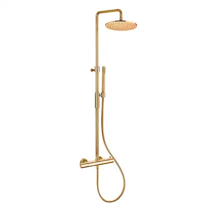 Paffoni BIRILLO Душова система, Gold Spazzolato (ZCOL646KLIQHGSP)