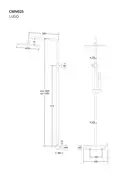 Душевой гарнитур Corsan LUGO CHROME (CMN01MCH)
