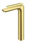 Смеситель для раковины (умывальника) KOHLMAN EXPERIENCE BRUSHED GOLD высокий (QB170EGDB)