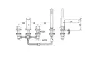 Смеситель для ванны KOHLMAN FOXAL CHROME на борт ванны (QB240F)