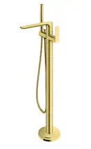 Смеситель для ванны KOHLMAN EXPERIENCE BRUSHED GOLD напольный (QF1165EGDB)
