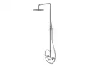 Душевой гарнитур KOHLMAN MAXIMA CHROME (QW276M)