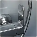 Душевой гарнитур KOHLMAN FOXAL CHROME с изливом (QW277F)