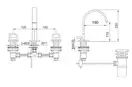 Смеситель для раковины (умывальника) KOHLMAN NEXEN-S CHROME (SQB202U)