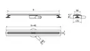 Трап для душа MEXEN FLAT 360° SLIM CHROME хром 200 см (MEX-1041200)