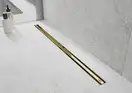 Трап для душа MEXEN FLAT 360° SLIM GOLD золотой 100 см (MEX-1541100)
