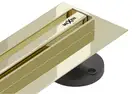 Трап для душа MEXEN FLAT 360° SLIM GOLD золотой 130 см (MEX-1541130)
