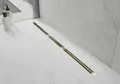 Трап для душа MEXEN FLAT 360° SUPER SLIM GOLD золотой 130 см (MEX-1551130)