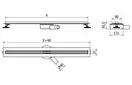 Трап для душа MEXEN FLAT 360° SLIM ROSE GOLD розовое золото 120 см (MEX-1641120)