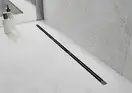 Трап для душа MEXEN FLAT 360° SUPER SLIM BLACK черный 120 см (MEX-1751120)