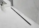 Трап для душа MEXEN FLAT 360° SUPER SLIM BLACK черный 130 см (MEX-1751130)