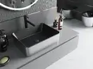Умывальник (раковина) MEXEN CATIA BLACK SILVER накладной (MEX-21314874)