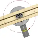 Трап для душа REA NEO SLIM MIRROR GOLD PRO 60см (REA-G5698)