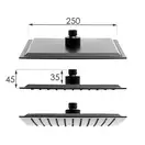 Душевой гарнитур Yoka CUBE 25 BLACK черный с термостатом (BP.CUBE-THERM-25-BLK)