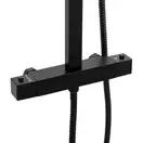 Душевой гарнитур Yoka CUBE 25 BLACK черный с термостатом (BP.CUBE-THERM-25-BLK)