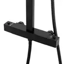 Душевой гарнитур Yoka CUBE 25 BLACK черный с термостатом (BP.CUBE-THERM-25-BLK)