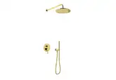 Душевая система KOHLMAN AXEL 30 GOLD + BOX скрытого монтажа (QW210AGDR30)