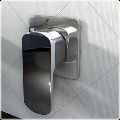 Смеситель для раковины (умывальника) KOHLMAN FOXAL CHROME + BOX скрытого монтажа (QW180F)