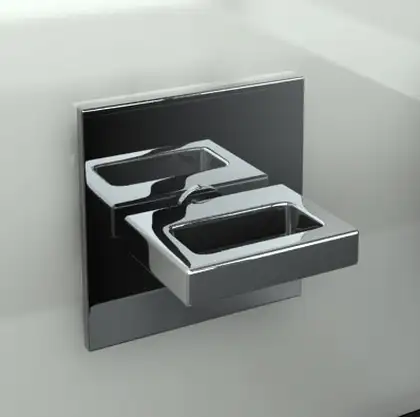 Смеситель для раковины (умывальника) KOHLMAN NEXEN CHROME + BOX скрытого монтажа (QW193U)