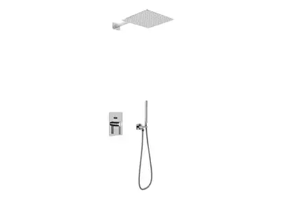 Душевая система KOHLMAN DEXAME 20 CHROME + BOX скрытого монтажа (QW210DQ20)