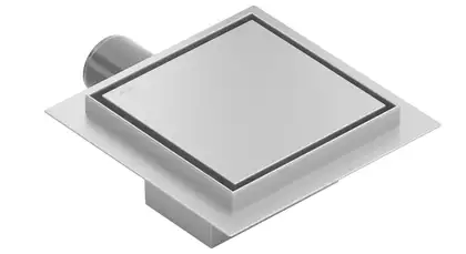 Трап для душа MEXEN FLAT CHROME 12х12 хром, квадратний (MEX-1010012)