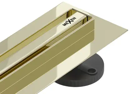 Трап для душа MEXEN FLAT 360° SLIM GOLD золотой 100 см (MEX-1541100)