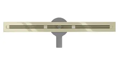 Трап для душа MEXEN FLAT 360° SUPER SLIM GOLD золотой 90 см (MEX-1551090)