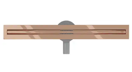 Трап для душа MEXEN FLAT 360° SLIM ROSE GOLD розовое золото 100 см (MEX-1641100)