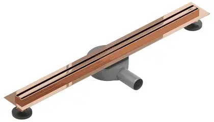 Трап для душа MEXEN FLAT 360° SLIM ROSE GOLD розовое золото 110 см (MEX-1641110)