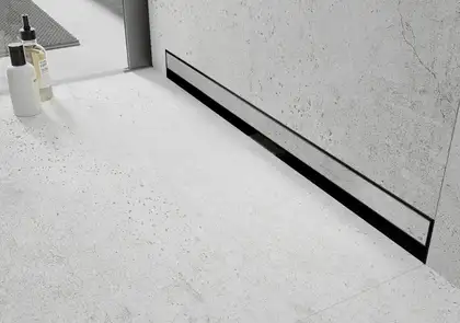Трап для душа MEXEN FLAT WALL 2в1 настенный BLACK черный 100 см (MEX-1730100)