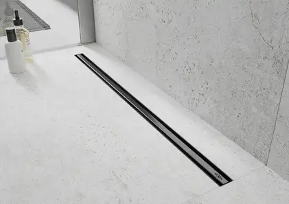 Трап для душа MEXEN FLAT 360° SLIM BLACK черный 180 см (MEX-1741180)