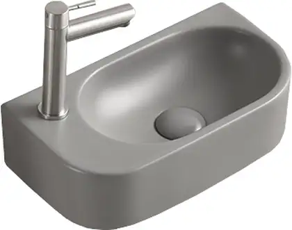 Умывальник (раковина) MEXEN VIERA 40 LIGHT GREY MATT левый накладной подвесной (MEX-21274061L)