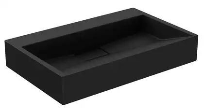 Умывальник (раковина) MEXEN AVA 60 BLACK MATT B/O накладной подвесной (MEX-23016070)