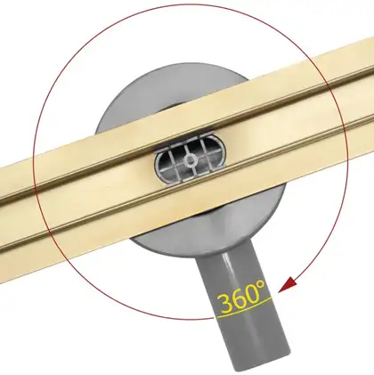 Трап для душа REA NEO SLIM MIRROR GOLD PRO 90 см (REA-G5605)