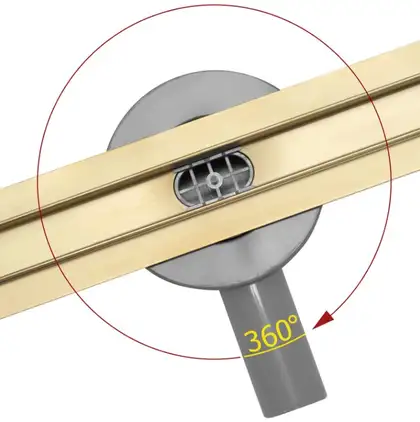 Трап для душа REA NEO SLIM MIRROR GOLD PRO 50см (REA-G5692)
