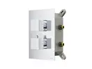 Душевая система с изливом и термостатом CORSAN ANGO 30 CHROME + BOX скрытого монтажа (ZA30TCHW)